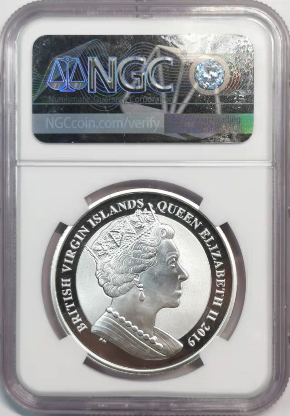 欧罗巴与亚细亚的春天奏鸣曲—凡希社世界钱币微拍第一百九十期 2019英属维尔京群岛尤娜与狮子一盎司银币NGC-PF68UC