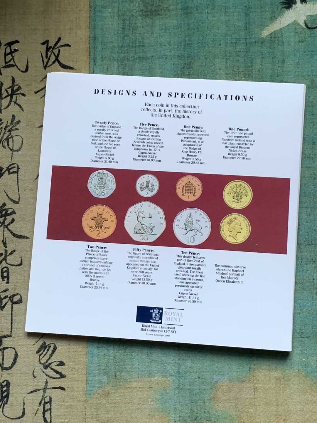 《竞宝斋》第37场-周日 首场自动拍卖 2件或者满200包顺丰 原封装 英国 1991年 7枚套 卡装币