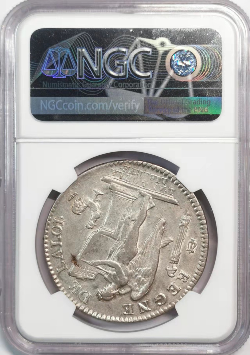 欧罗巴与亚细亚的春天奏鸣曲—凡希社世界钱币微拍第一百九十期 荐！1792法国路易十六天使埃居大银NGC-AU58