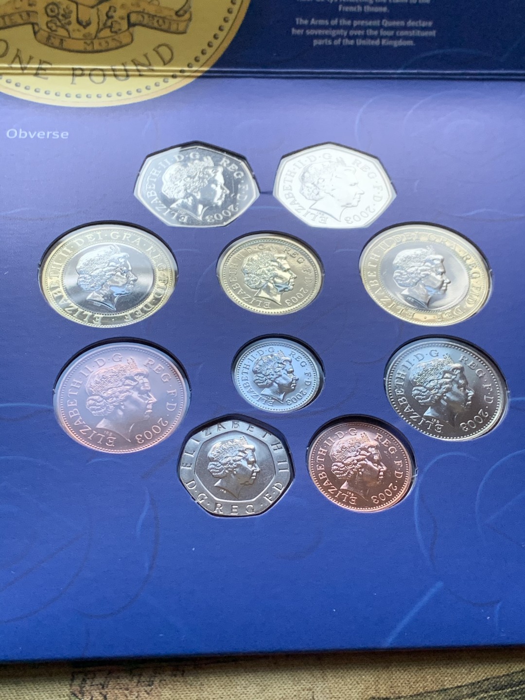 《竞宝斋》第37场-周日 首场自动拍卖 2件或者满200包顺丰 原封装英国 2003年 10枚套 卡装套币 非常稀少 EBAY成交价55美金左右