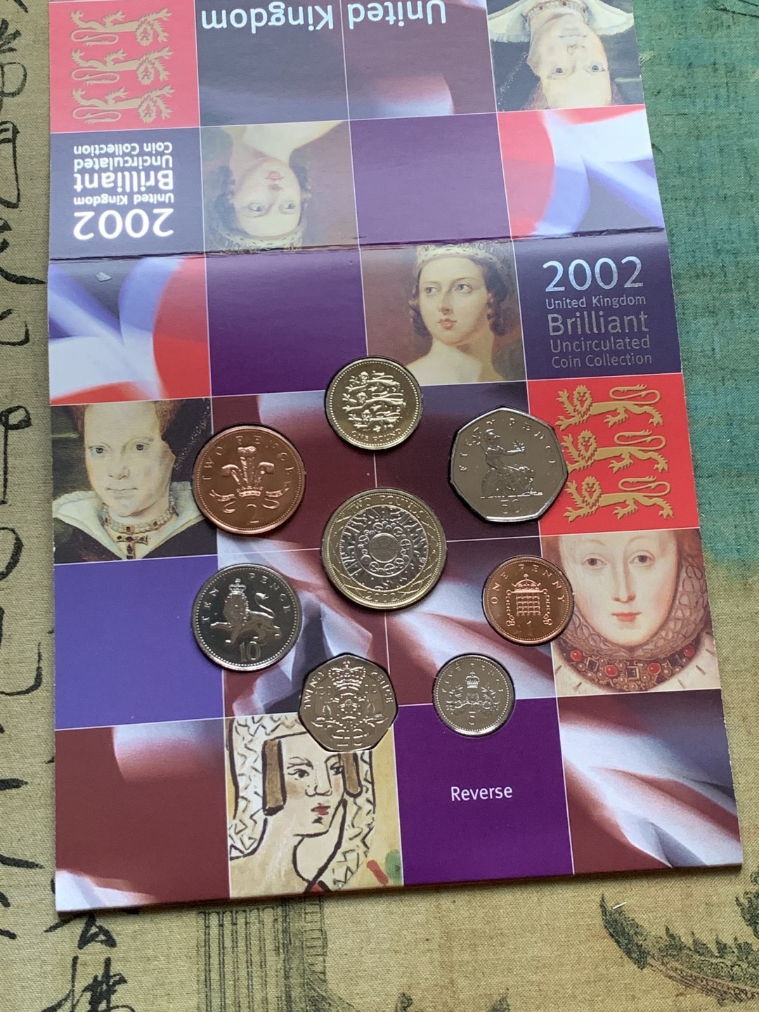 《竞宝斋》第37场-周日 首场自动拍卖 2件或者满200包顺丰 原封装英国 2002年 8枚套 卡装套币 稀少