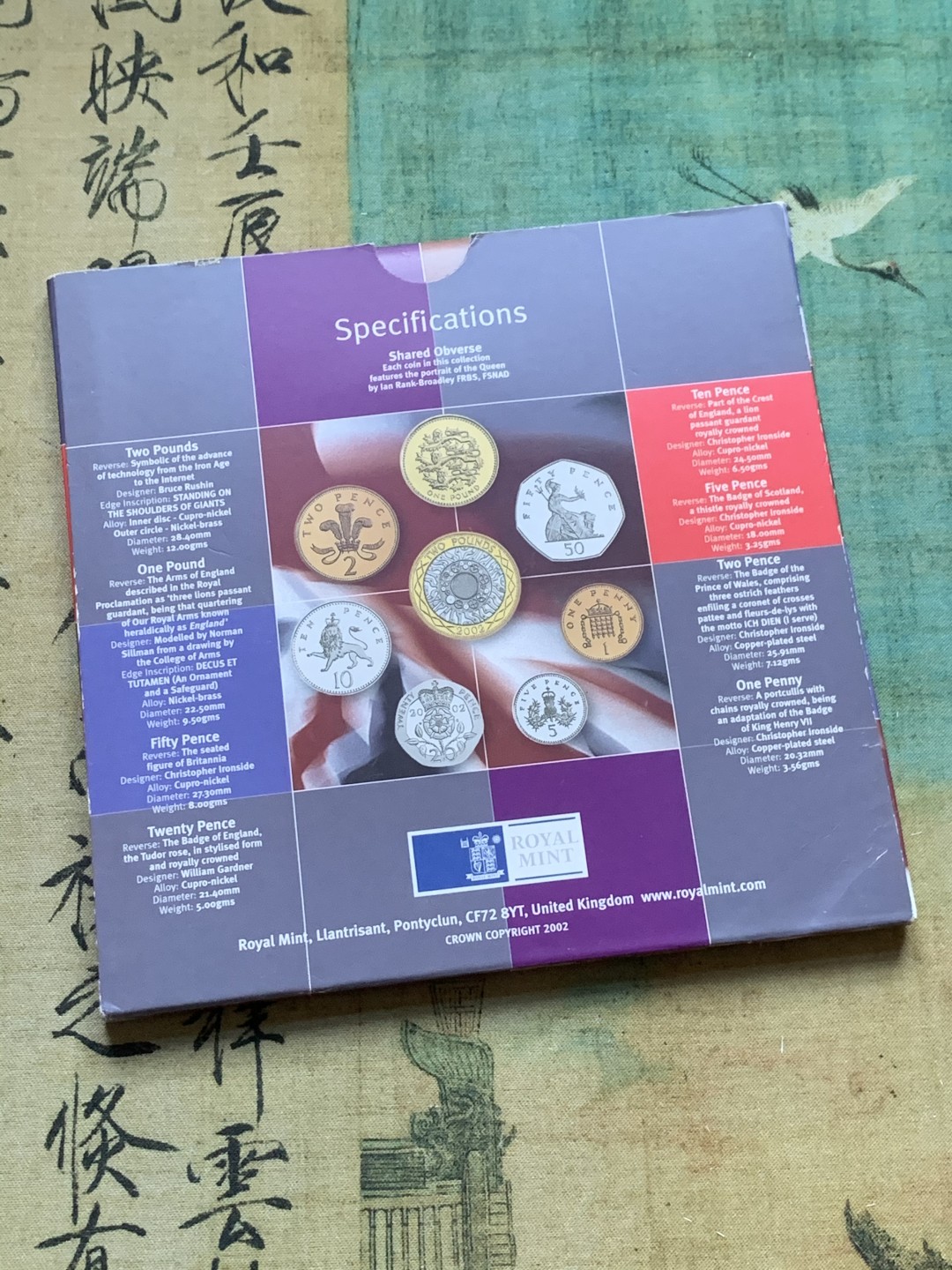 《竞宝斋》第37场-周日 首场自动拍卖 2件或者满200包顺丰 原封装英国 2002年 8枚套 卡装套币 稀少