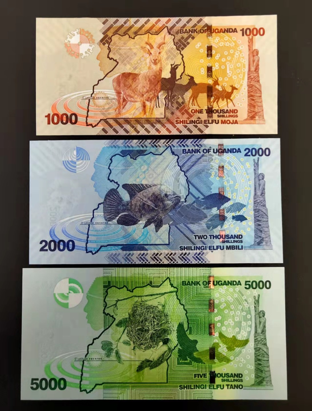 圣域骑士团 | CICE币展&易卜生专场 春天来了 ‼️第三期（2022003） 【66大顺】2017/19年乌干达  1000/2000面值 为豹子号666，5000面值尾双6