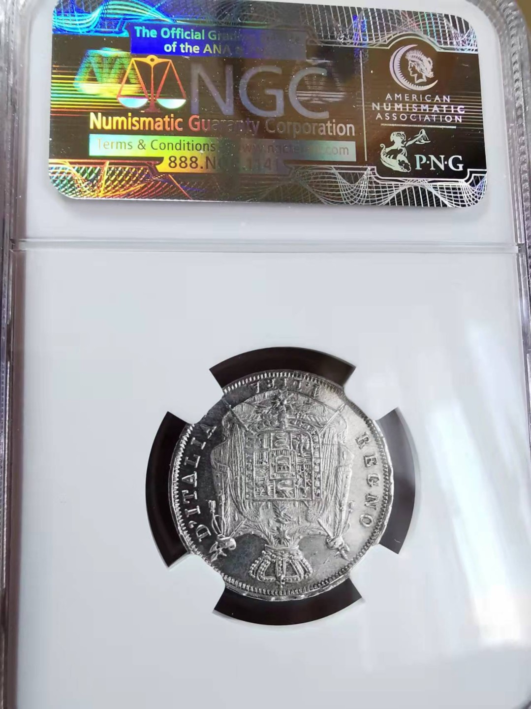 欧罗巴与亚细亚的春天奏鸣曲—凡希社世界钱币微拍第一百九十期 稀！1809M拿破仑意大利王国1里拉银币NGC-MS63亚军类镜面！