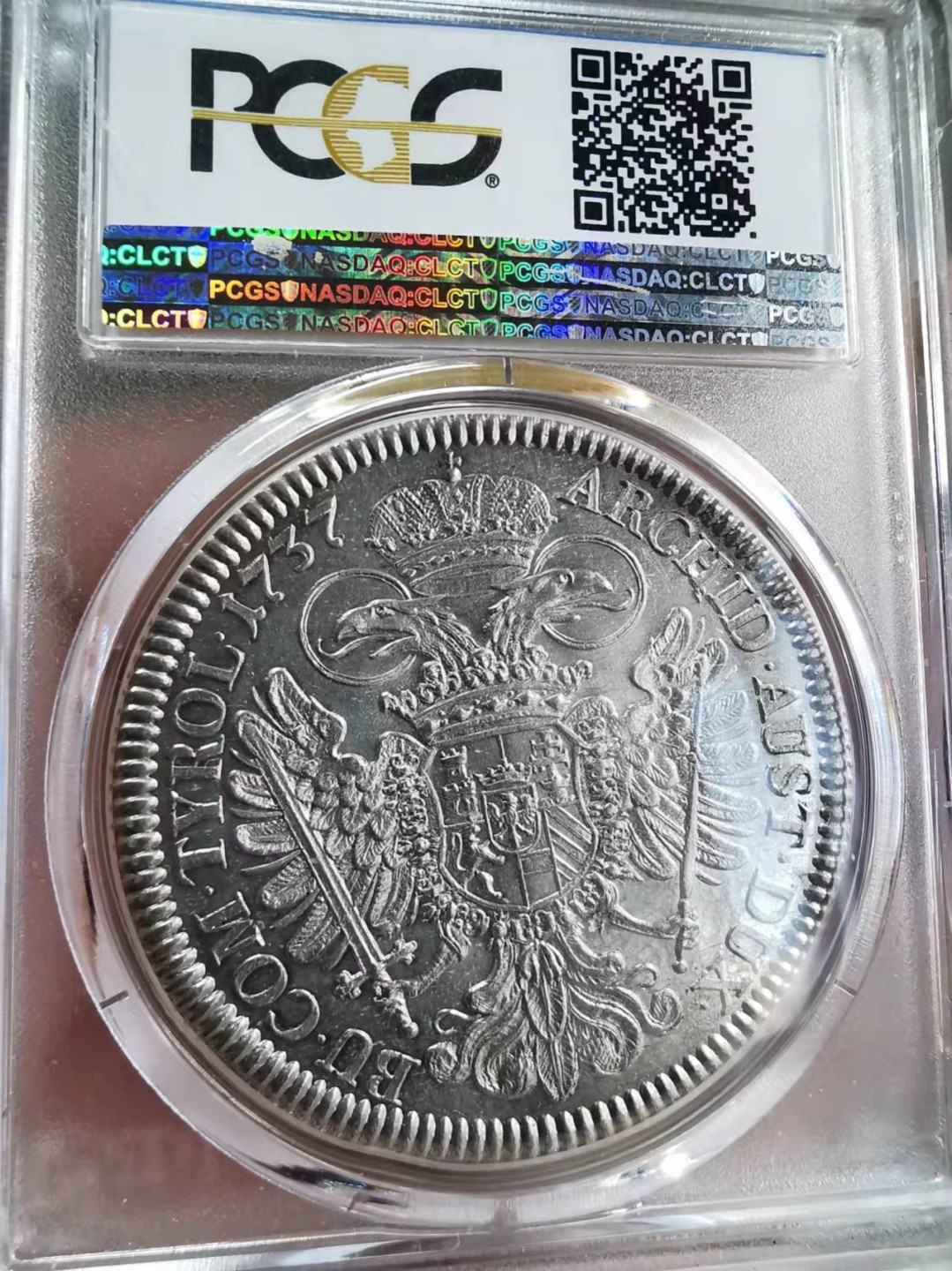 欧罗巴与亚细亚的春天奏鸣曲—凡希社世界钱币微拍第一百九十期 荐！1737神罗总庭 卡尔六世泰勒大银PCGS-MS62细节出色！