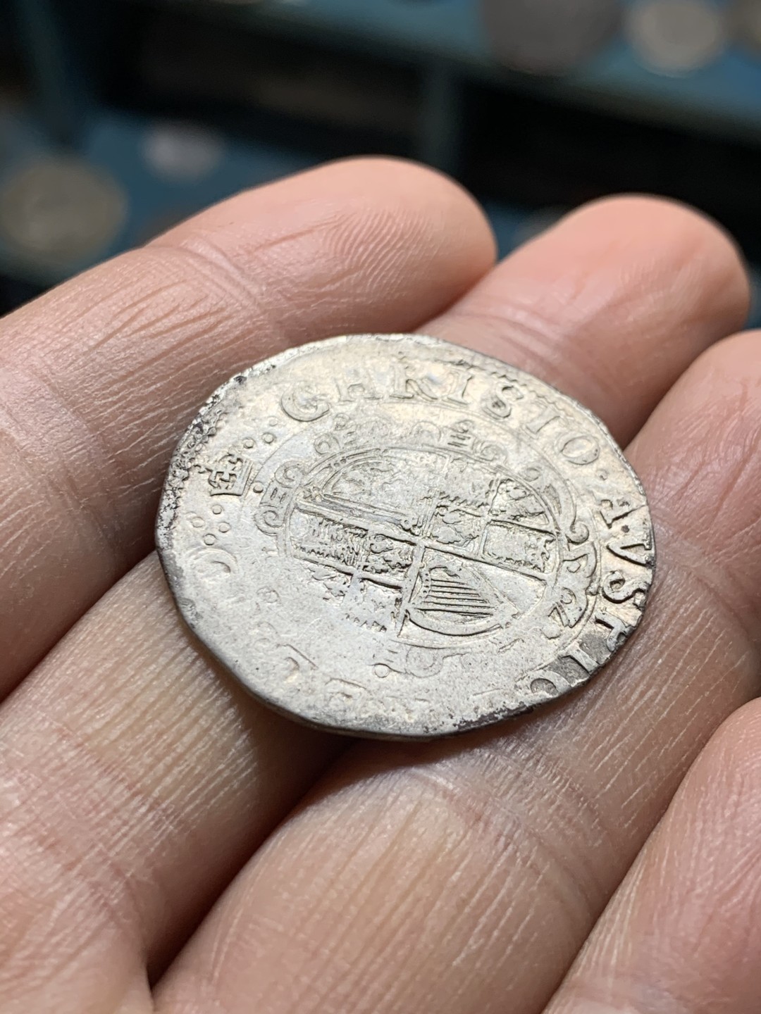 《竞宝斋》第36场-本周日 （全场顺丰包邮） 英国1625-1949年查理一世1先令银币 打制银币