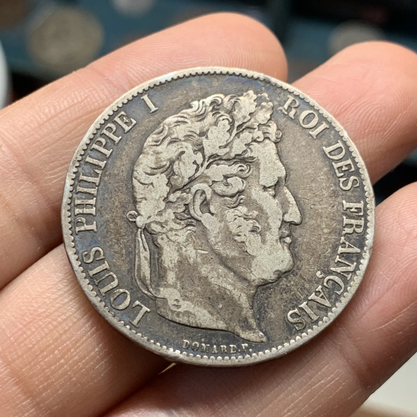 《竞宝斋》第37场-周日 首场自动拍卖 2件或者满200包顺丰 法国1846-BB年菲利普5法郎 大银币 原味好品