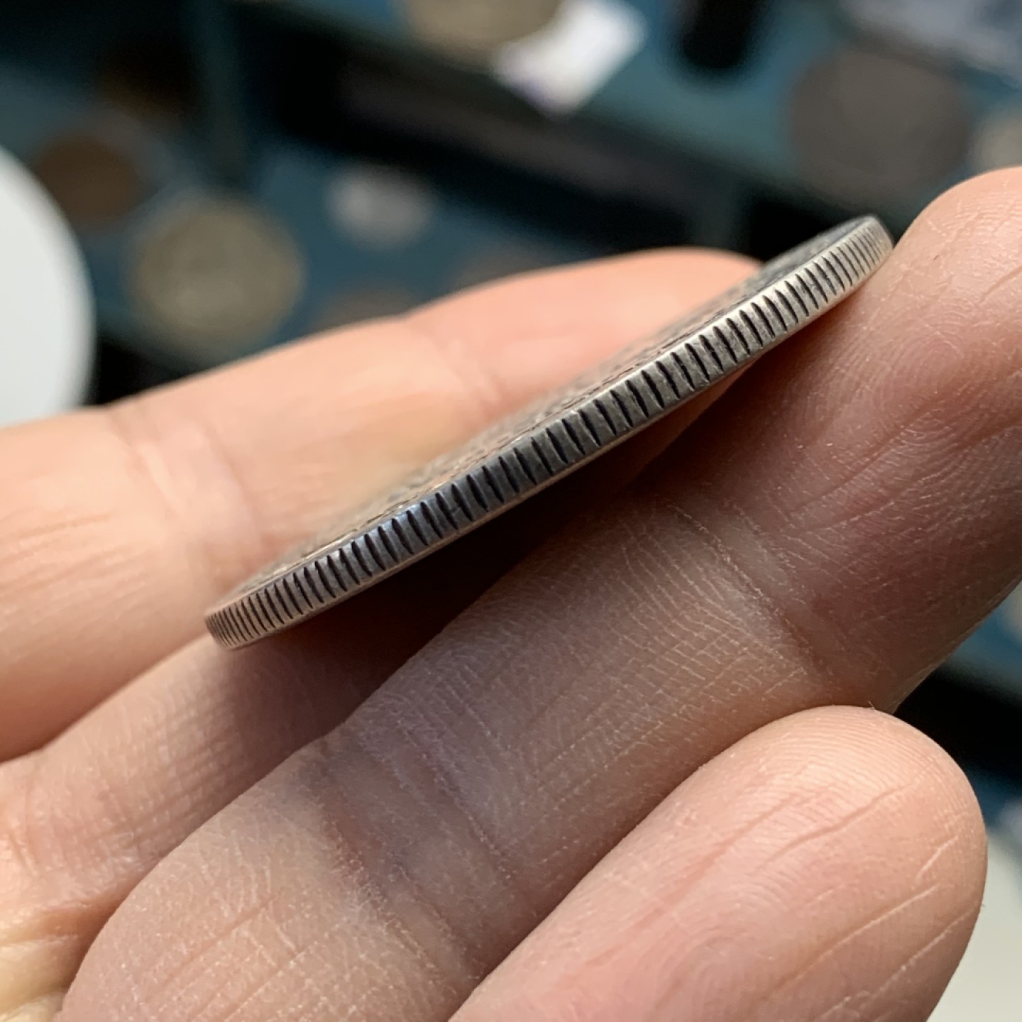 《竞宝斋》第37场-周日 首场自动拍卖 2件或者满200包顺丰 法属印度支那1921年 无字版 坐洋1元大银币