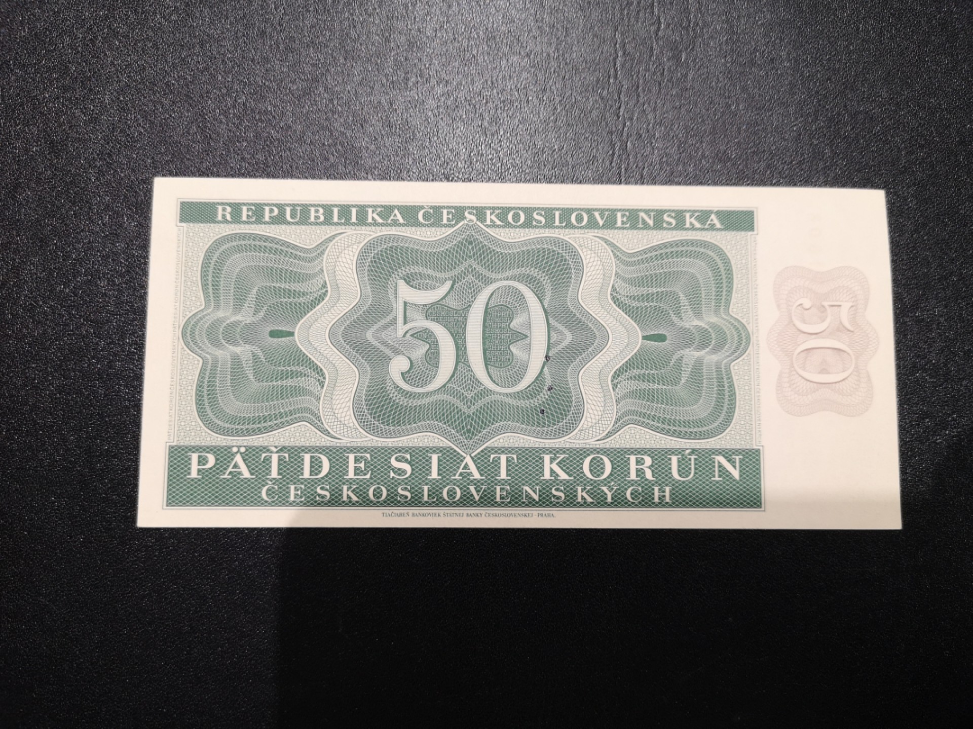 《外钞收藏家》第一百六十九期拍卖（本期65件） 1950年捷克斯洛伐克50克朗 样钞 全新UNC 无47 靓号