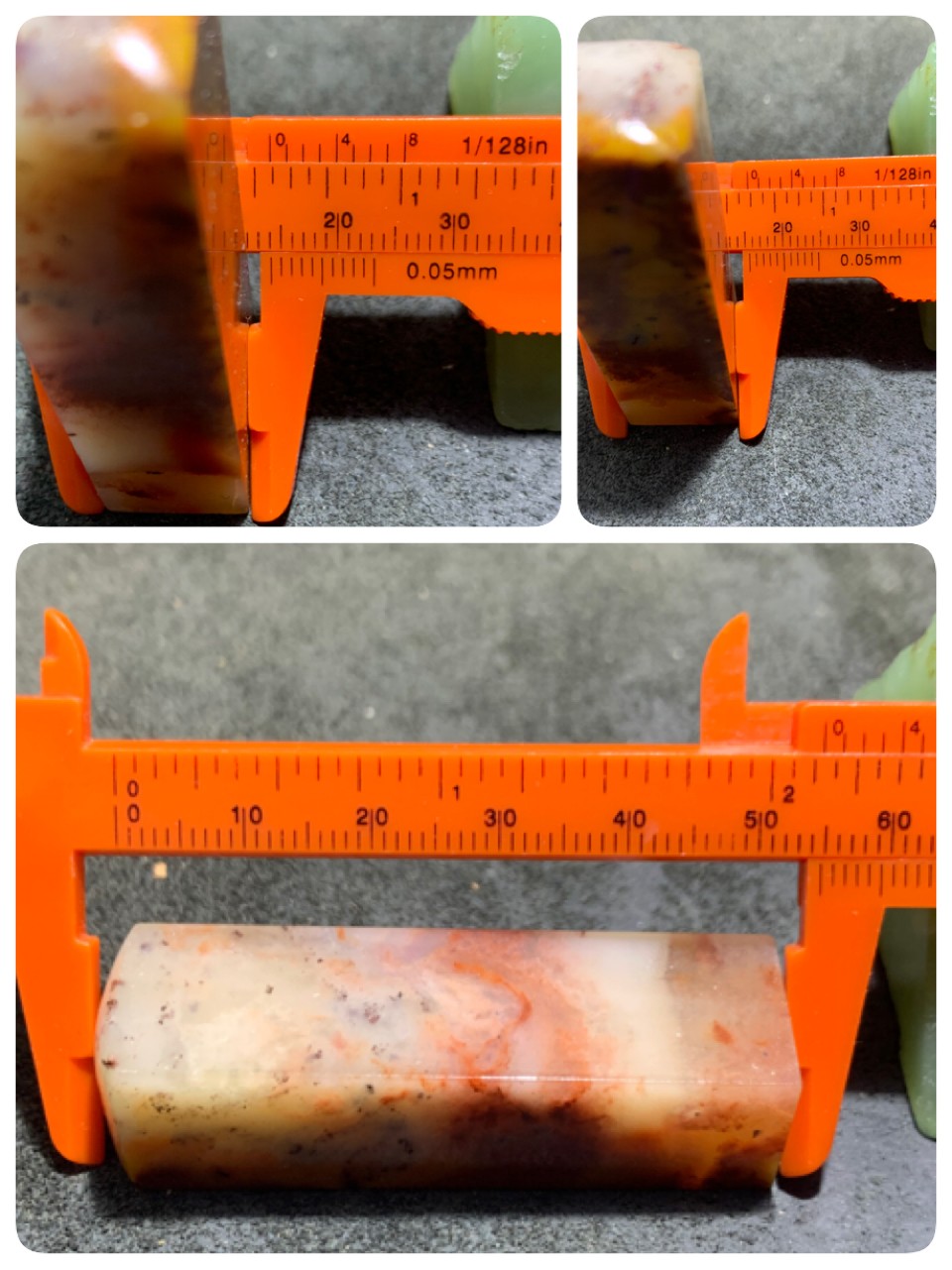 老挝朱砂红花冻章料一方