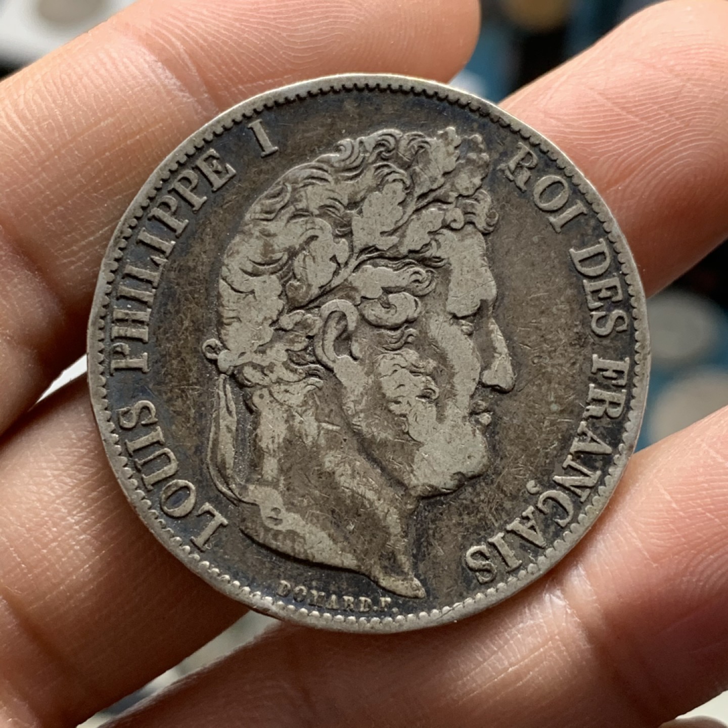 《竞宝斋》第37场-周日 首场自动拍卖 2件或者满200包顺丰 法国1846-BB年菲利普5法郎 大银币 原味好品