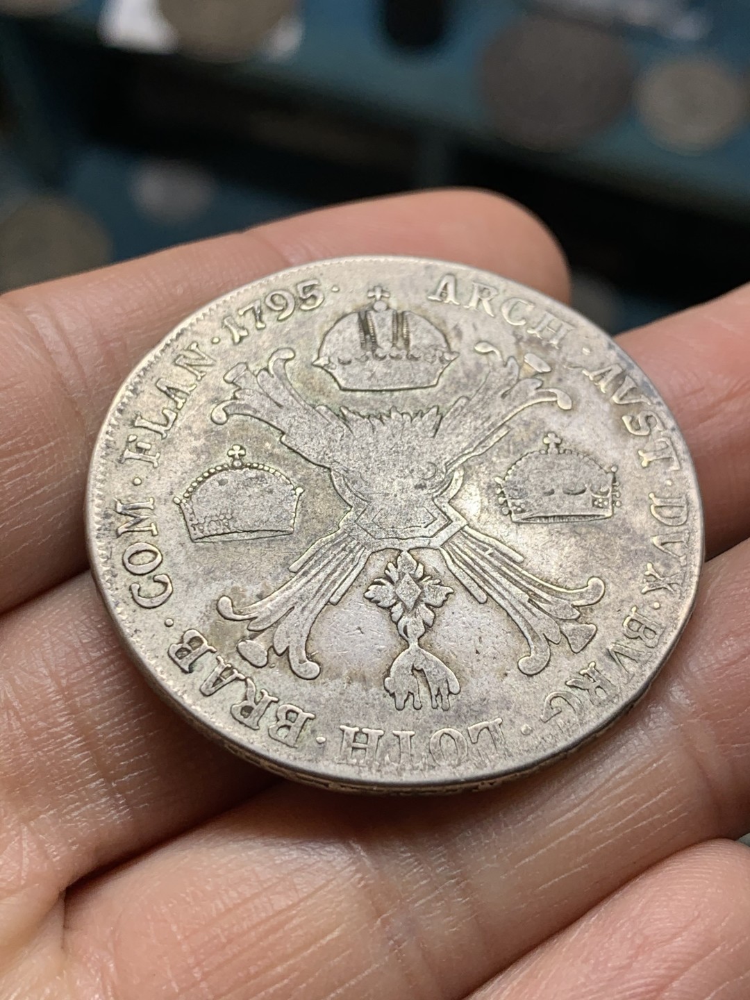 《竞宝斋》第36场-本周日 （全场顺丰包邮） 神圣罗马帝国 奥属尼德兰 1795年 H版 泰勒 大银币