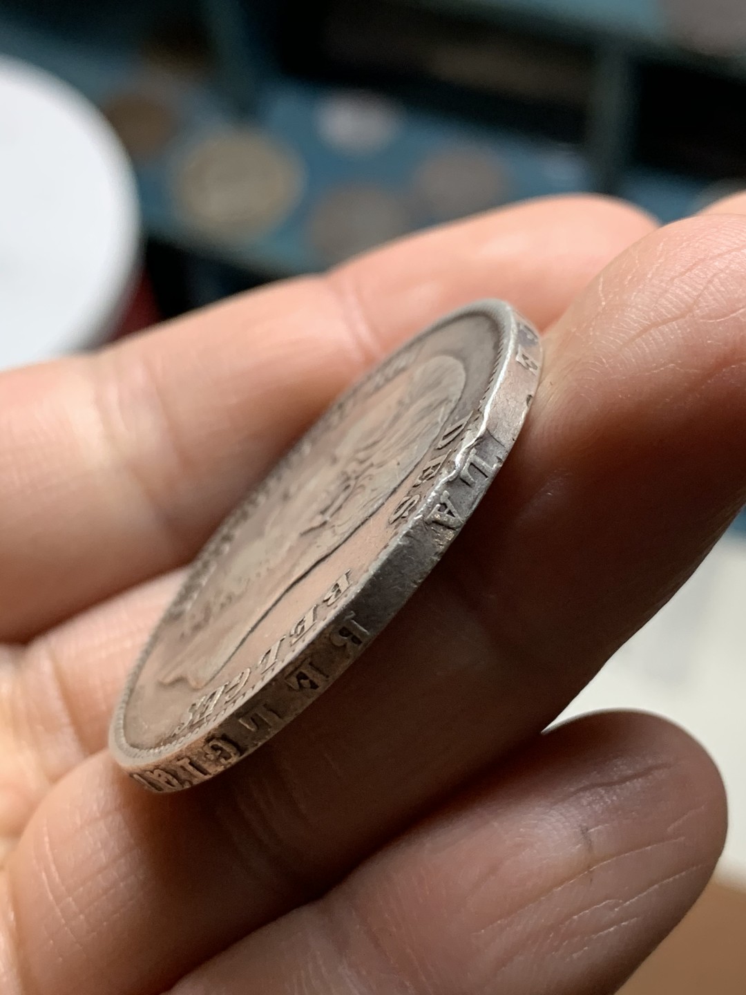 《竞宝斋》第36场-本周日 （全场顺丰包邮） 比利时，1870年，利奥波德二世5法郎大银币。