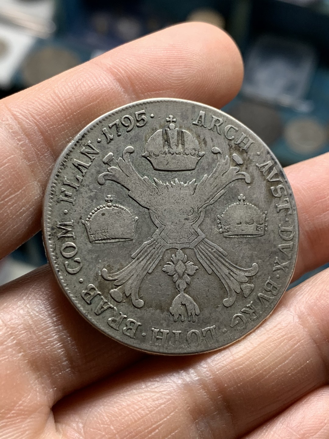 《竞宝斋》第36场-本周日 （全场顺丰包邮） 神圣罗马帝国 奥属尼德兰 1795年 H版 泰勒 大银币