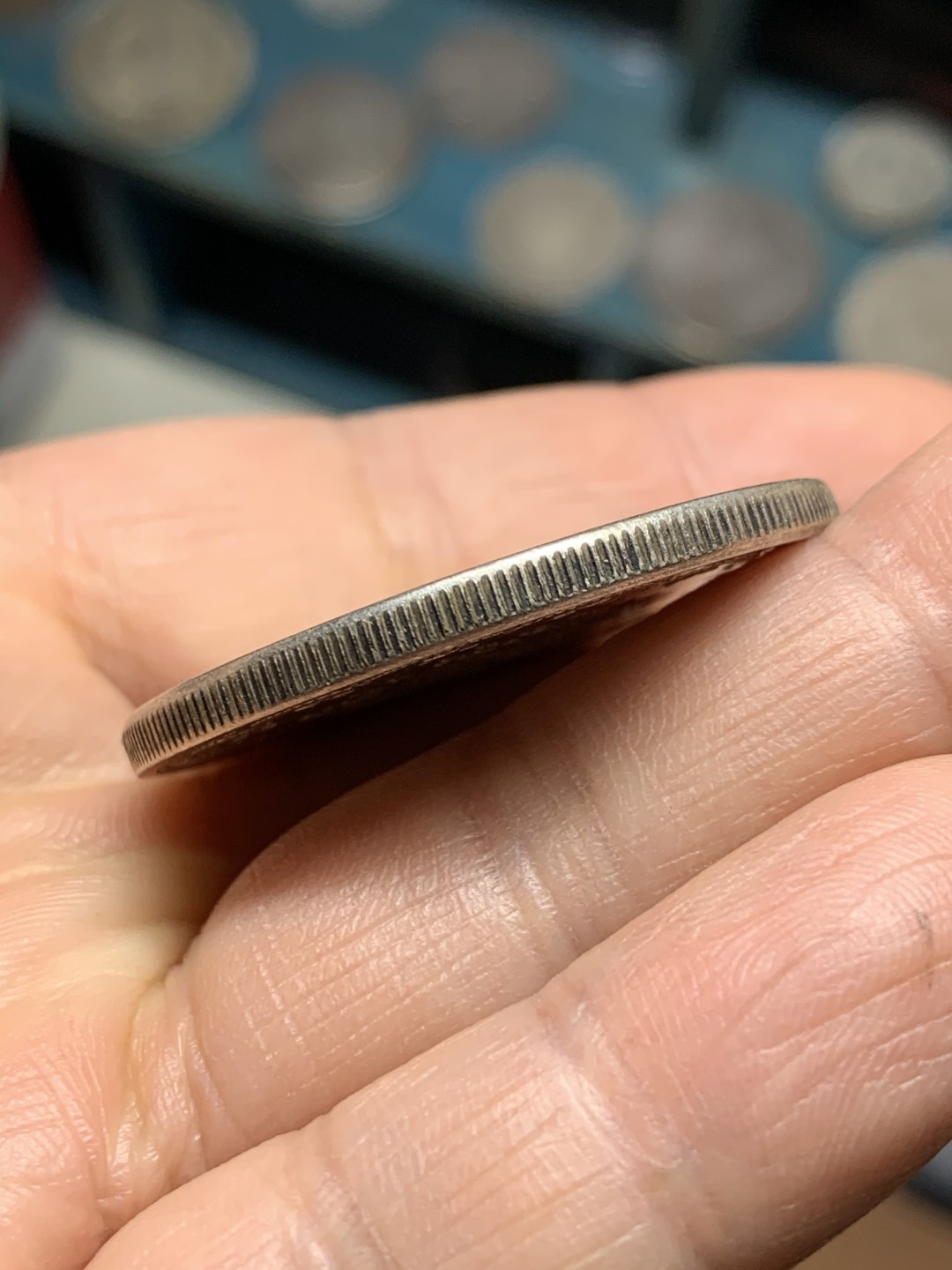 《竞宝斋》第36场-本周日 （全场顺丰包邮） 奥斯曼土耳其1913年（回历1327年）穆罕默德五世20库鲁大银币 830银，直径38mm，重量26.36g。