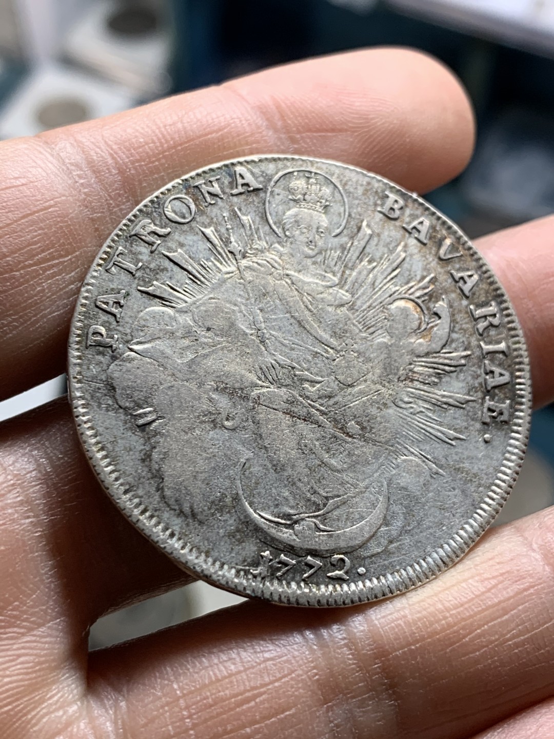 《竞宝斋》第36场-本周日 （全场顺丰包邮） 德国巴伐利亚1772年圣母抱婴泰勒