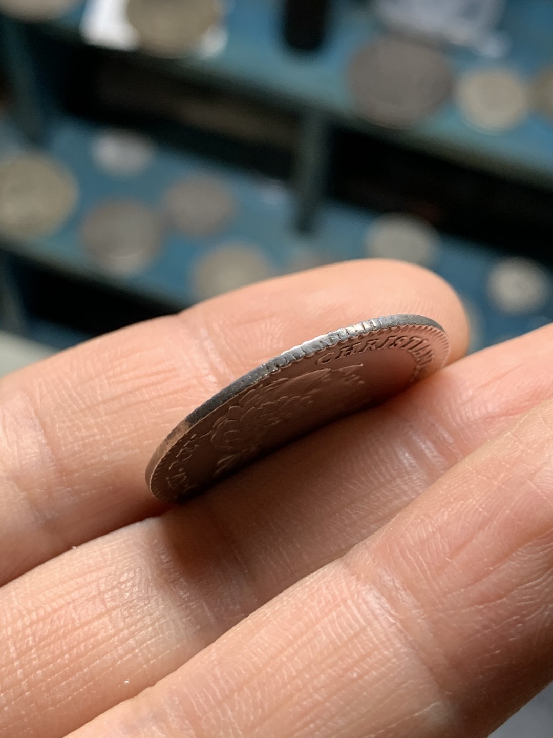 《竞宝斋》第36场-本周日 （全场顺丰包邮） 法国 1746年 路易十五 圆形 银质代币