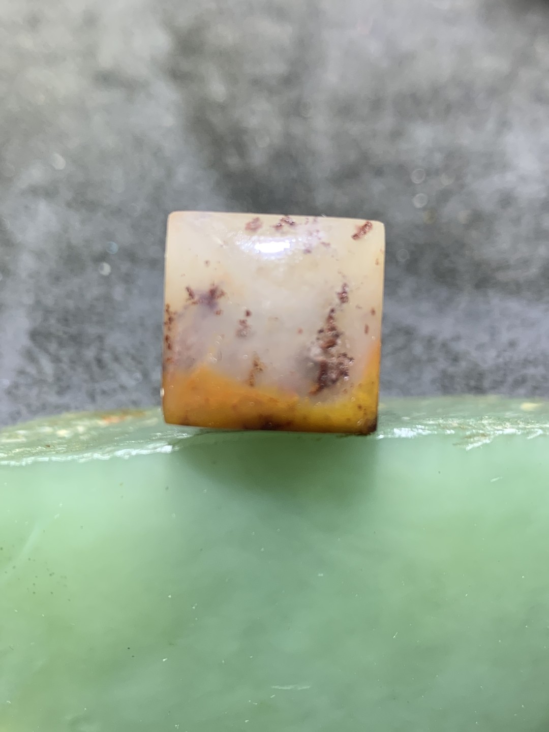 老挝朱砂红花冻章料一方