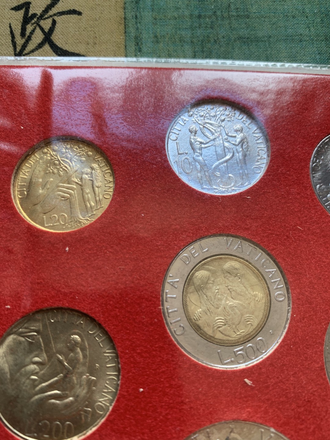 《竞宝斋》第37场-周日 首场自动拍卖 2件或者满200包顺丰 原装梵蒂冈 1988年 保罗二世 7枚套 其中1000里拉是银币 稀少