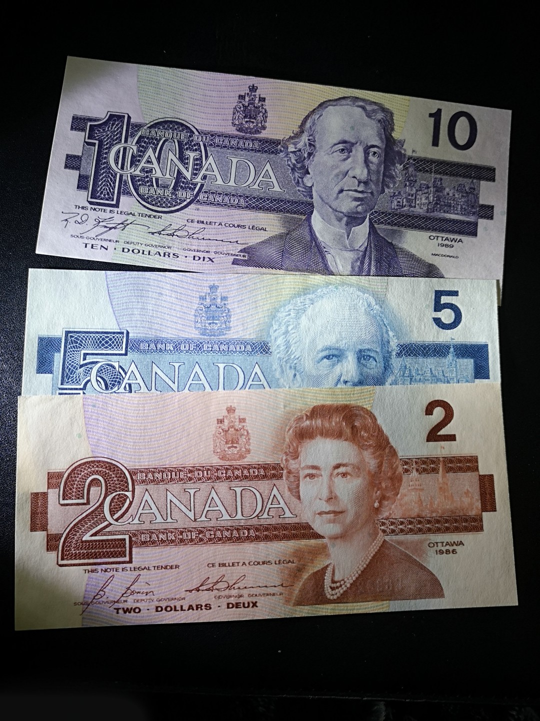 《外钞收藏家》第一百六十九期拍卖（本期65件） 加拿大鸟版2、5、10加元 全新UNC 无47