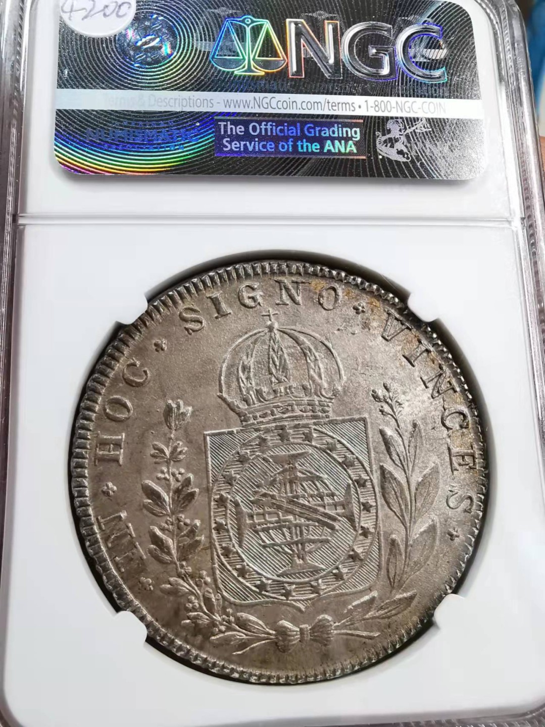 欧罗巴与亚细亚的春天奏鸣曲—凡希社世界钱币微拍第一百九十期 荐！1823巴西帝国960R大银NGC-MS64淡色粉光！