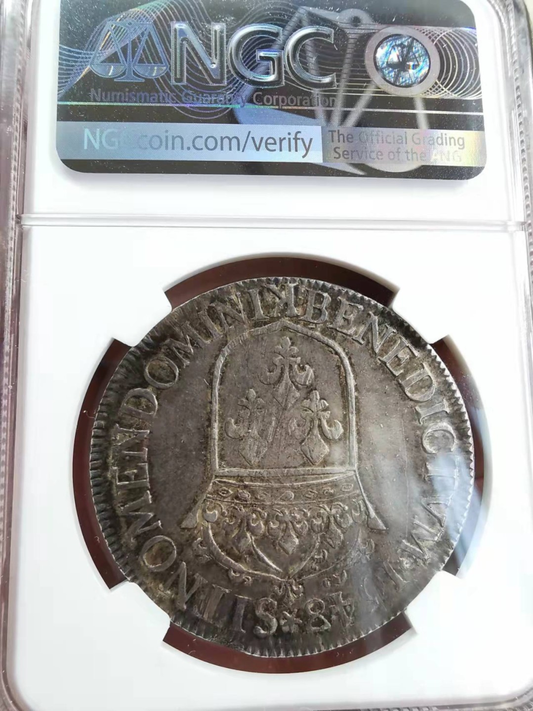 欧罗巴与亚细亚的春天奏鸣曲—凡希社世界钱币微拍第一百九十期 荐！1648K法国路易十四埃居大银NGC-AU53味道一流！