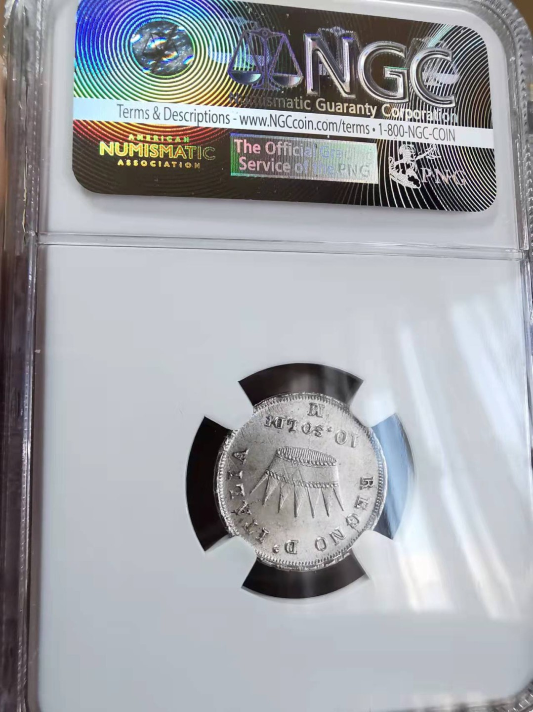 欧罗巴与亚细亚的春天奏鸣曲—凡希社世界钱币微拍第一百九十期 1810M拿破仑意大利王国10Soldi银币NGC-MS65亚军原银光！