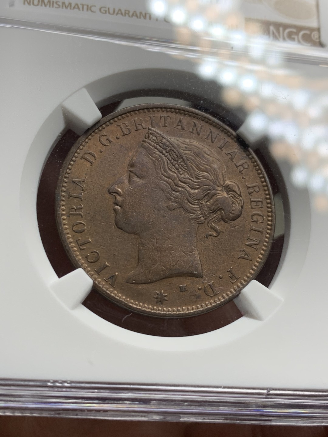 《竞宝斋》第36场-本周日 （全场顺丰包邮） AUDETAILS 英属泽西 1877年H 1/12先令 整体略带铜光！