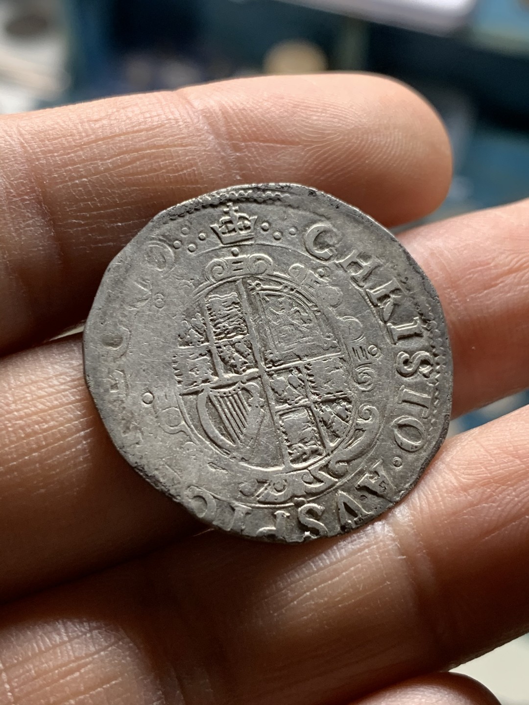 《竞宝斋》第36场-本周日 （全场顺丰包邮） 英国1625-1949年查理一世1先令银币 打制银币