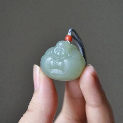 嘟嘟佛丨天然玉笑脸佛吊坠保平安玉石弥勒佛项链送人礼物 - 嘟嘟佛丨天然玉笑脸佛吊坠保平安玉石弥勒佛项链送人礼物