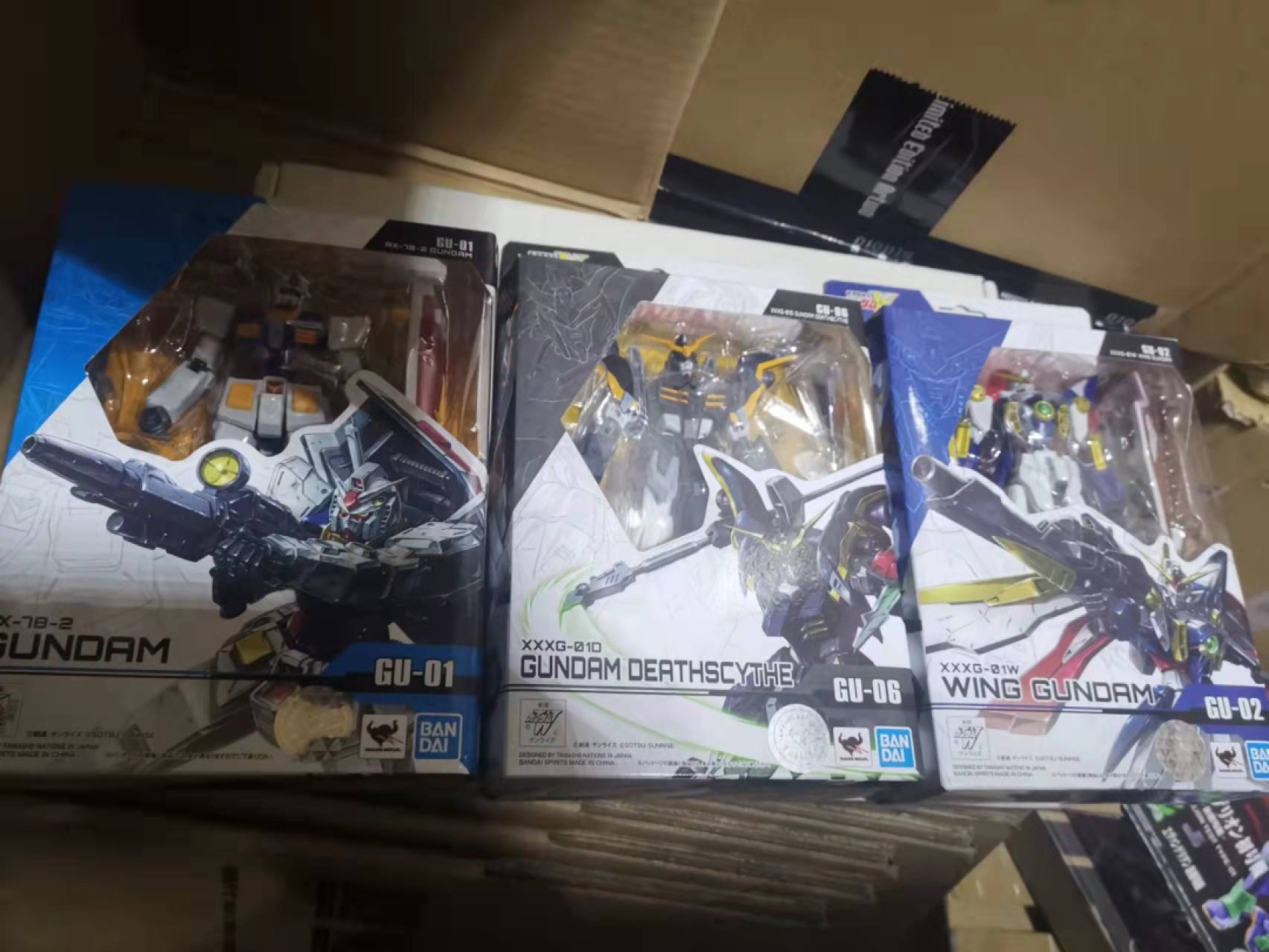 吉角零元拍 万代GU成品高达01-02-06三款