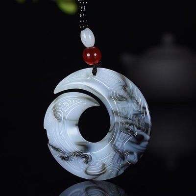 天然玉本命年时来运转情侣玉石吊坠扭转乾坤汉服配饰个性项链 - 天然玉本命年时来运转情侣玉石吊坠扭转乾坤汉服配饰个性项链