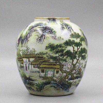 同治年制宁静致远紫边坛古瓷器古玩收藏景德镇陶瓷家居装饰摆件 - 同治年制宁静致远紫边坛古瓷器古玩收藏景德镇陶瓷家居装饰摆件