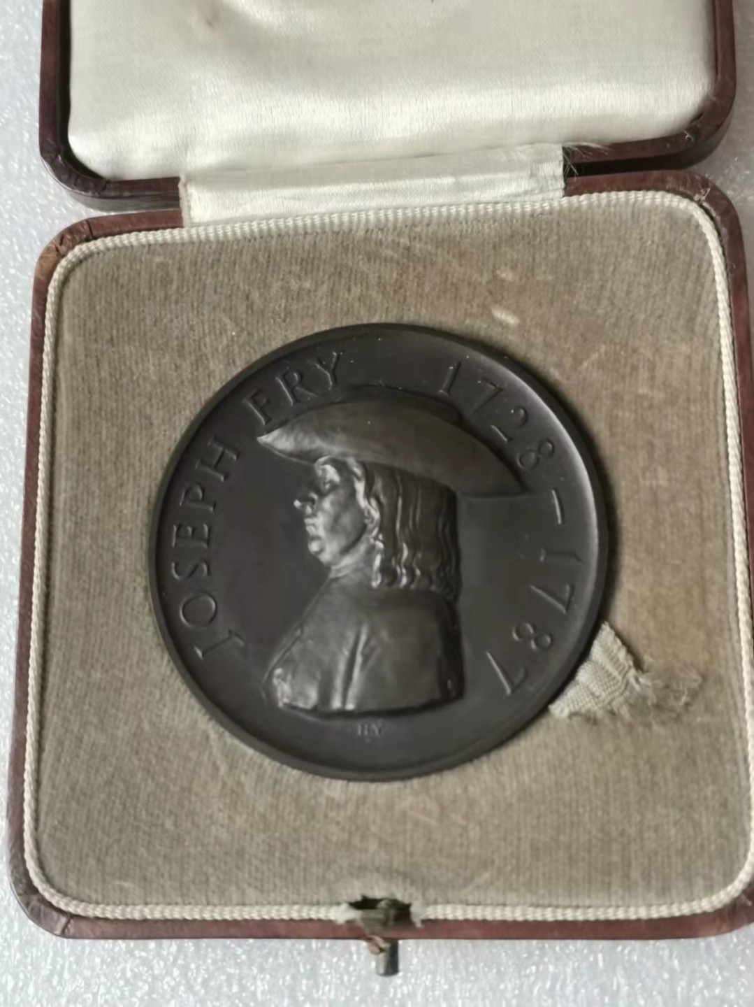 瓶子🏺第28期拍卖会 1928年英国约瑟夫诞辰200周年纪念铜章（原盒）