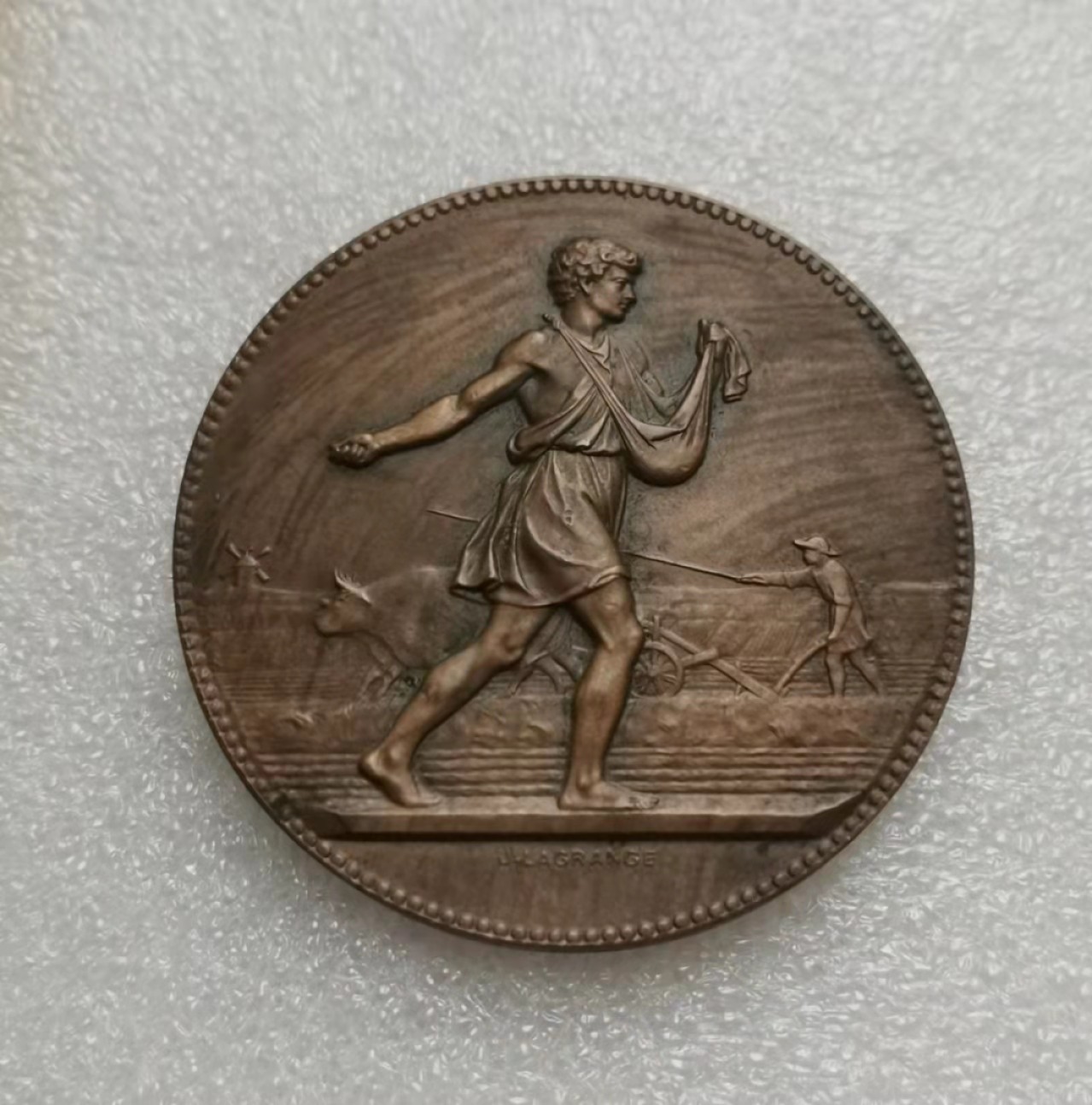 瓶子🏺第28期拍卖会 1948年法国农业播种铜章