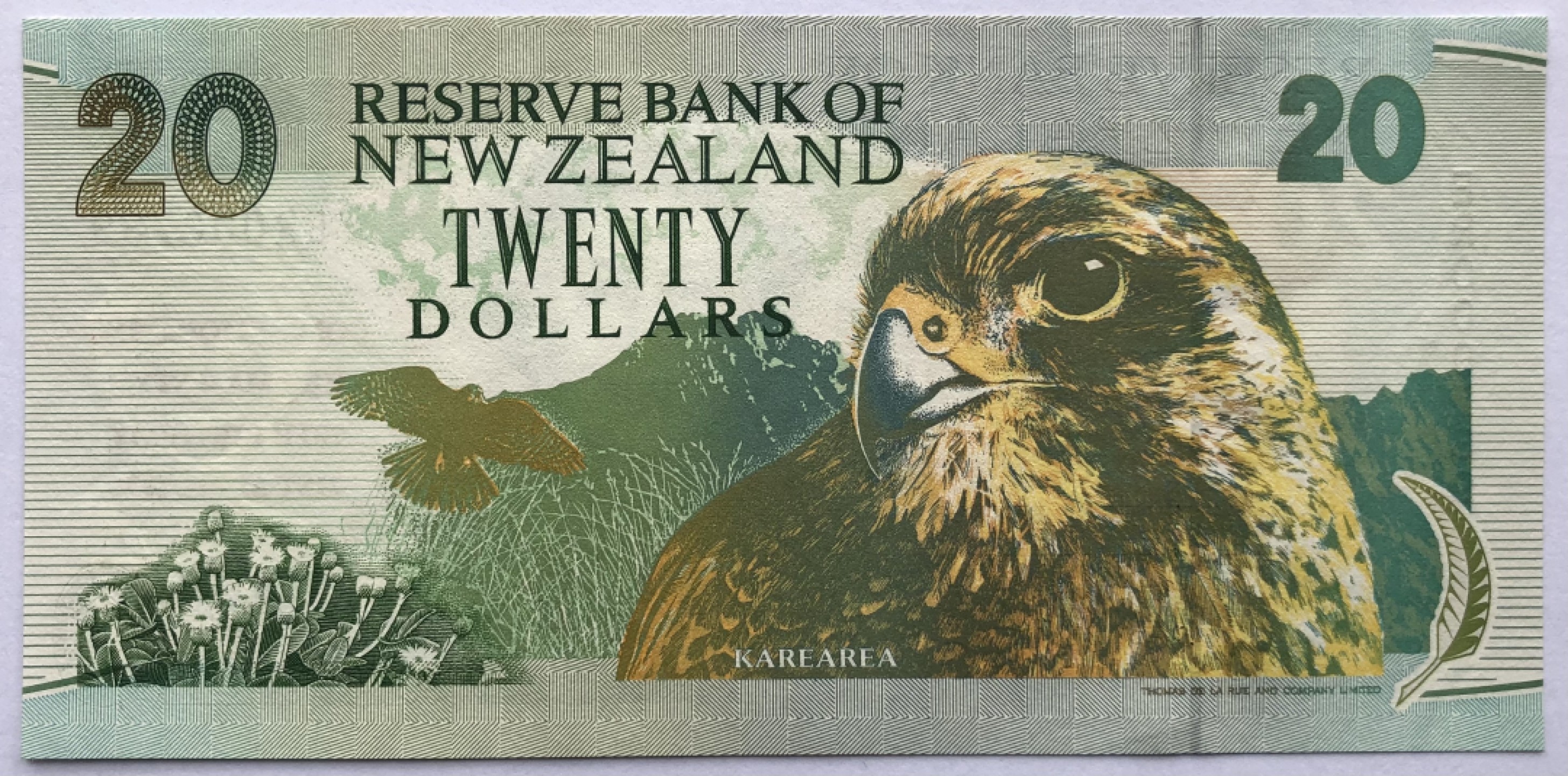 2025第25场（总第225期）：精品测试钞、纪念钞、塑料钞、连体钞综合场 百位小号ER000739 新西兰“英女王诞辰70周年”20元加盖纪念钞UNC（发行量3000枚）