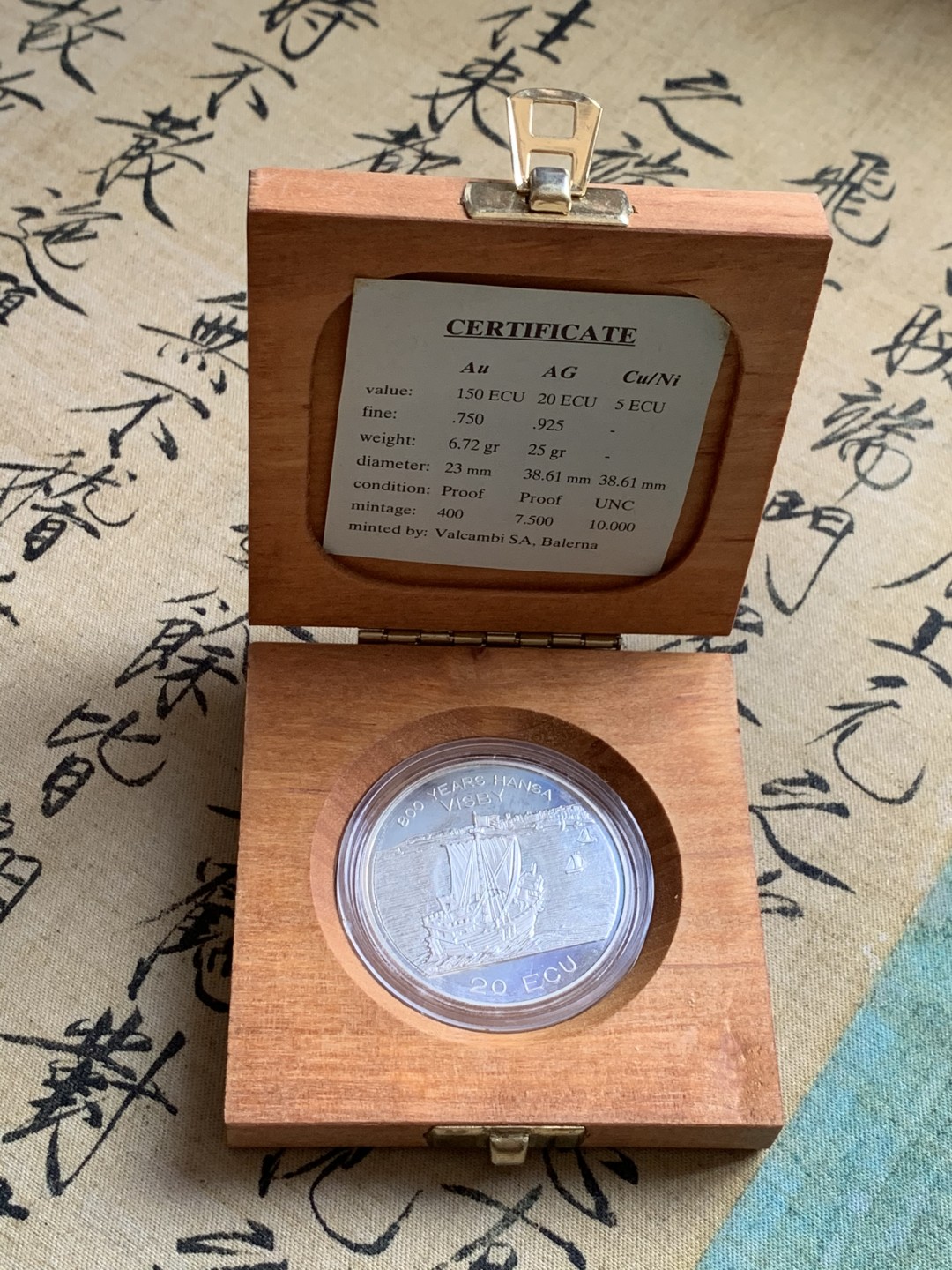 《竞宝斋》第37场-周日 首场自动拍卖 2件或者满200包顺丰 木盒证书芬兰1994年罗瓦涅米驯鹿雪橇20ECU大银币25克