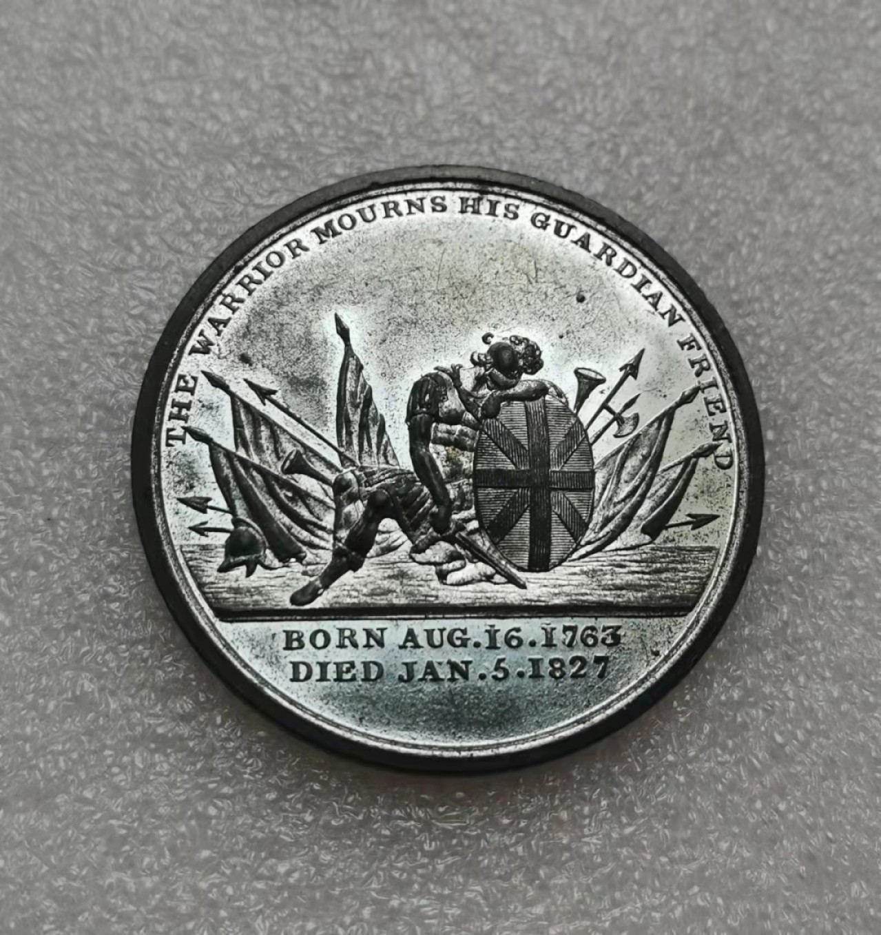 瓶子🏺第28期拍卖会 1827年英国弗雷德里克·杜克公爵白色金属章