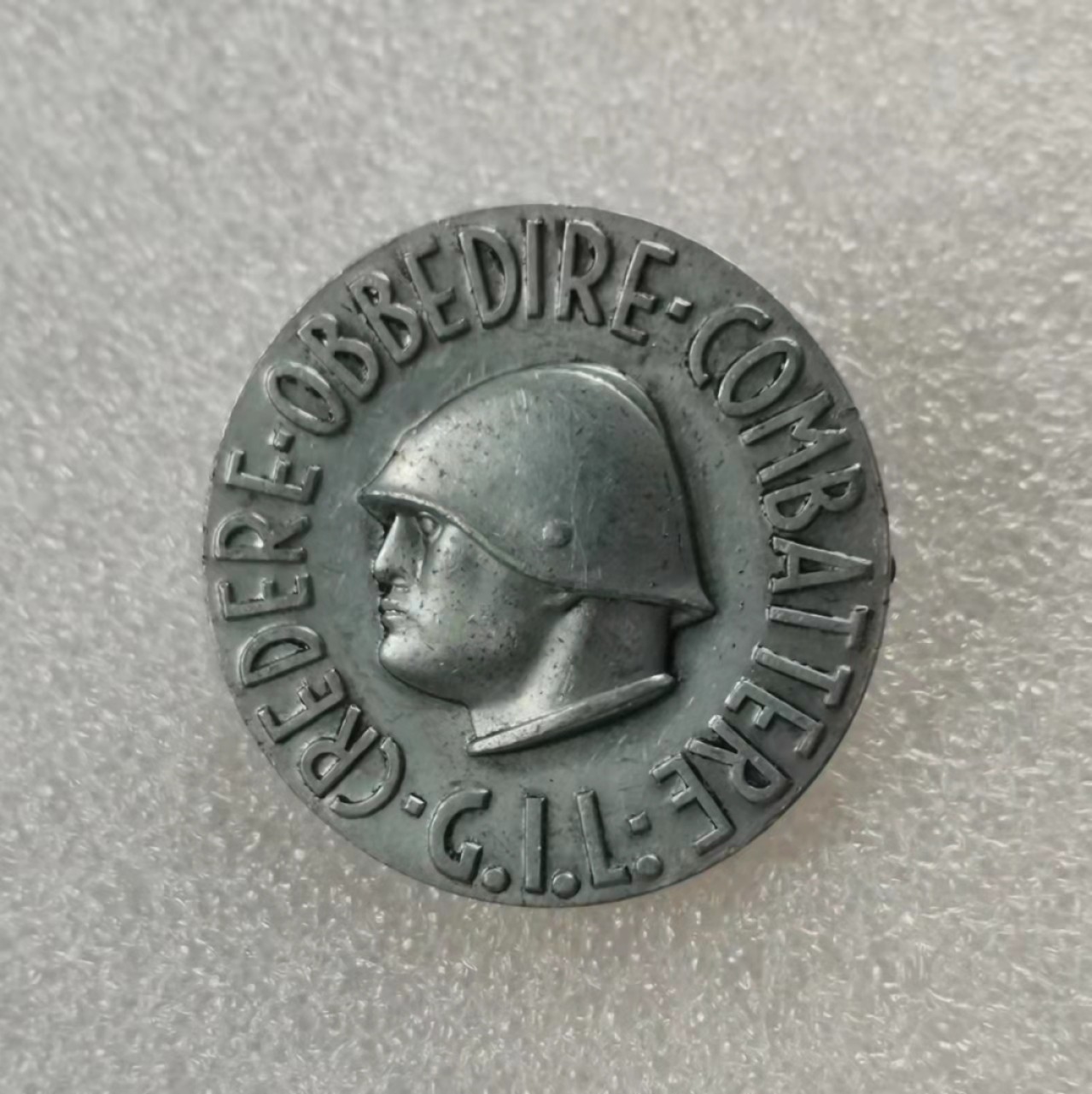 瓶子🏺第28期拍卖会 意大利墨索里尼铝制胸针