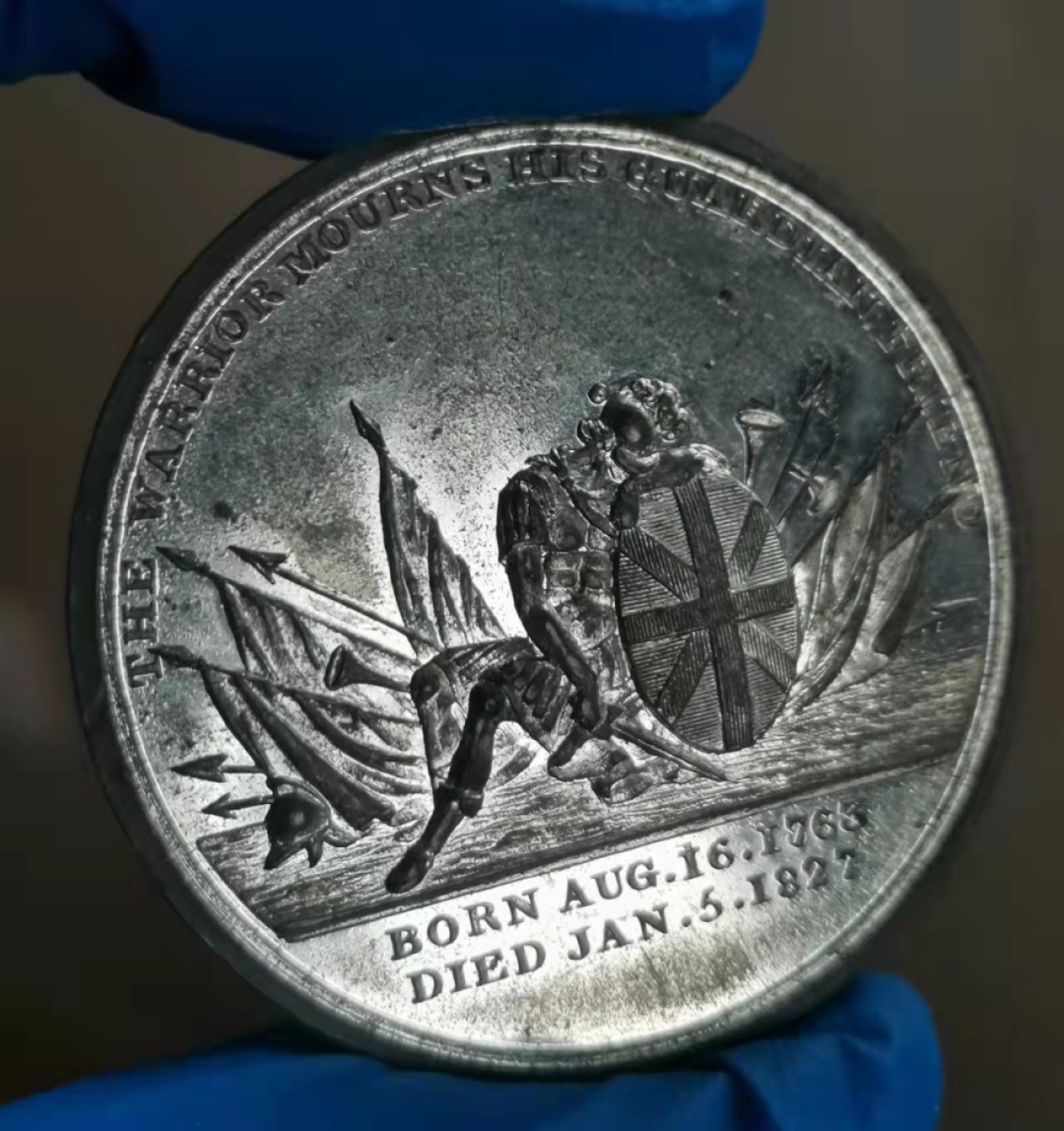 瓶子🏺第28期拍卖会 1827年英国弗雷德里克·杜克公爵白色金属章