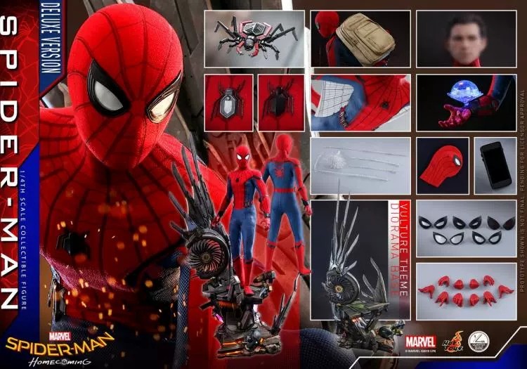 吉角零元拍 HT HotToys 1/4 QS015  蜘蛛侠 英雄归来 大蜘蛛