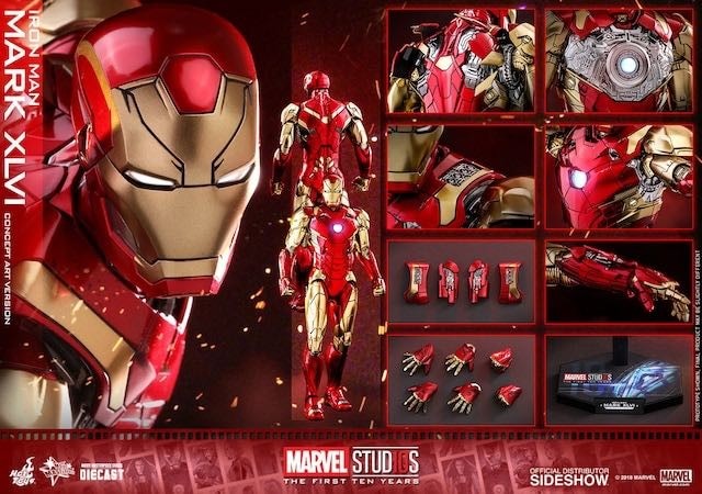 吉角零元拍HotToys 1/6 HT钢铁侠MK46 合金 SHCC十周年会场限定异色版 现货