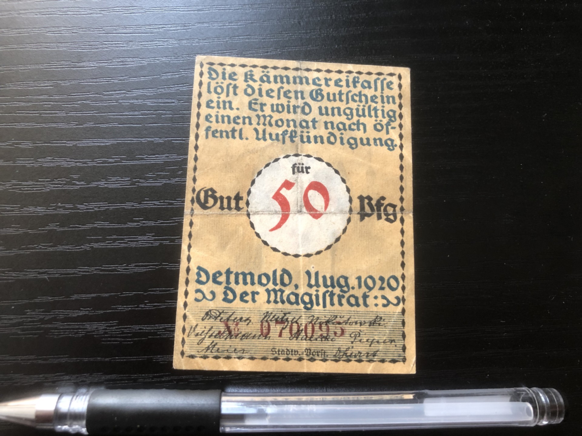 【保诚微拍】第16期 德国一战紧急时期1914-23年纸币【自动拍卖】【全场包邮】【佣金3.99元/件】 【纸币】【德国紧急时期纸币】# 90