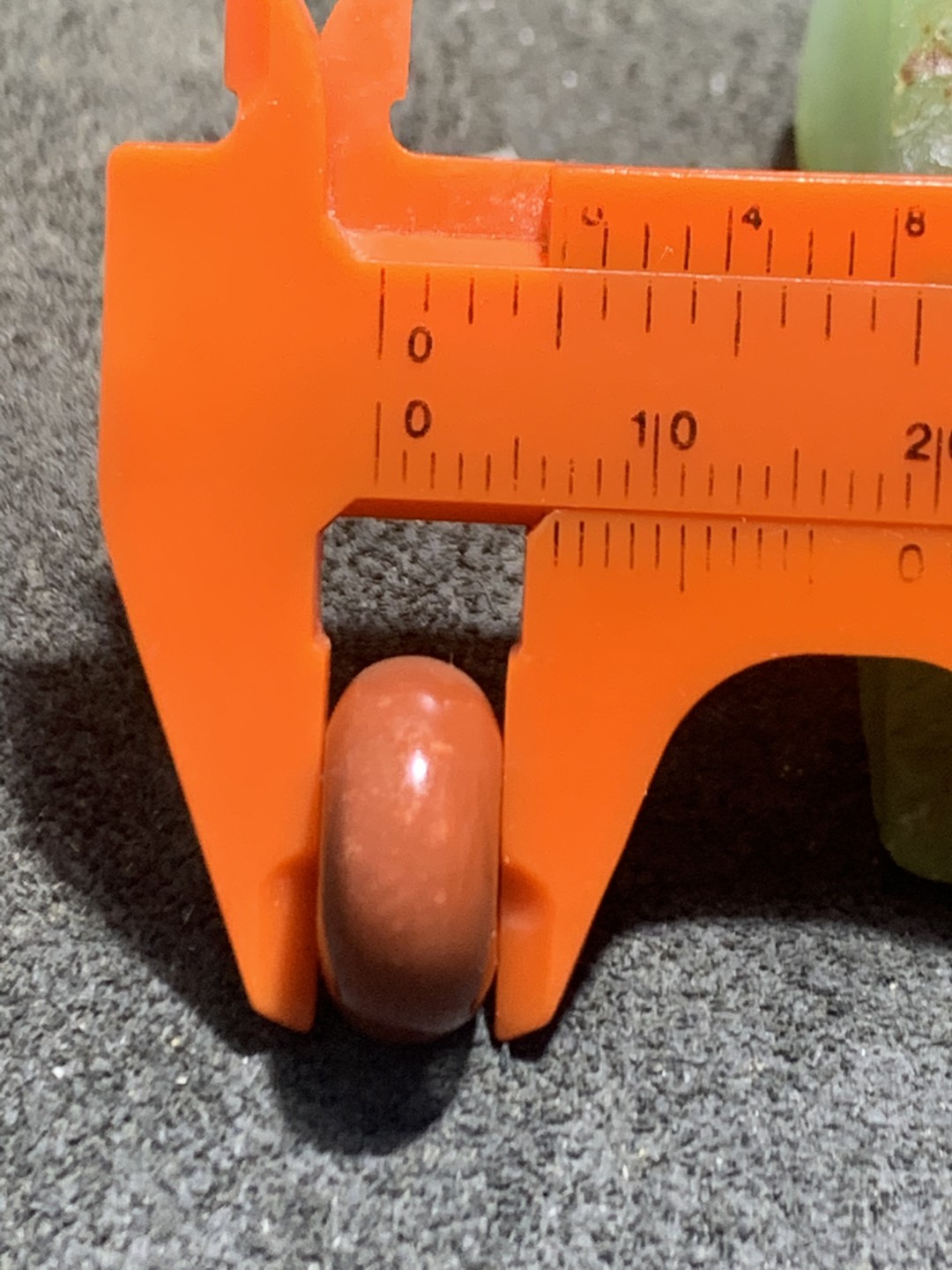 精美南红玛瑙柿子红小平安扣一个，