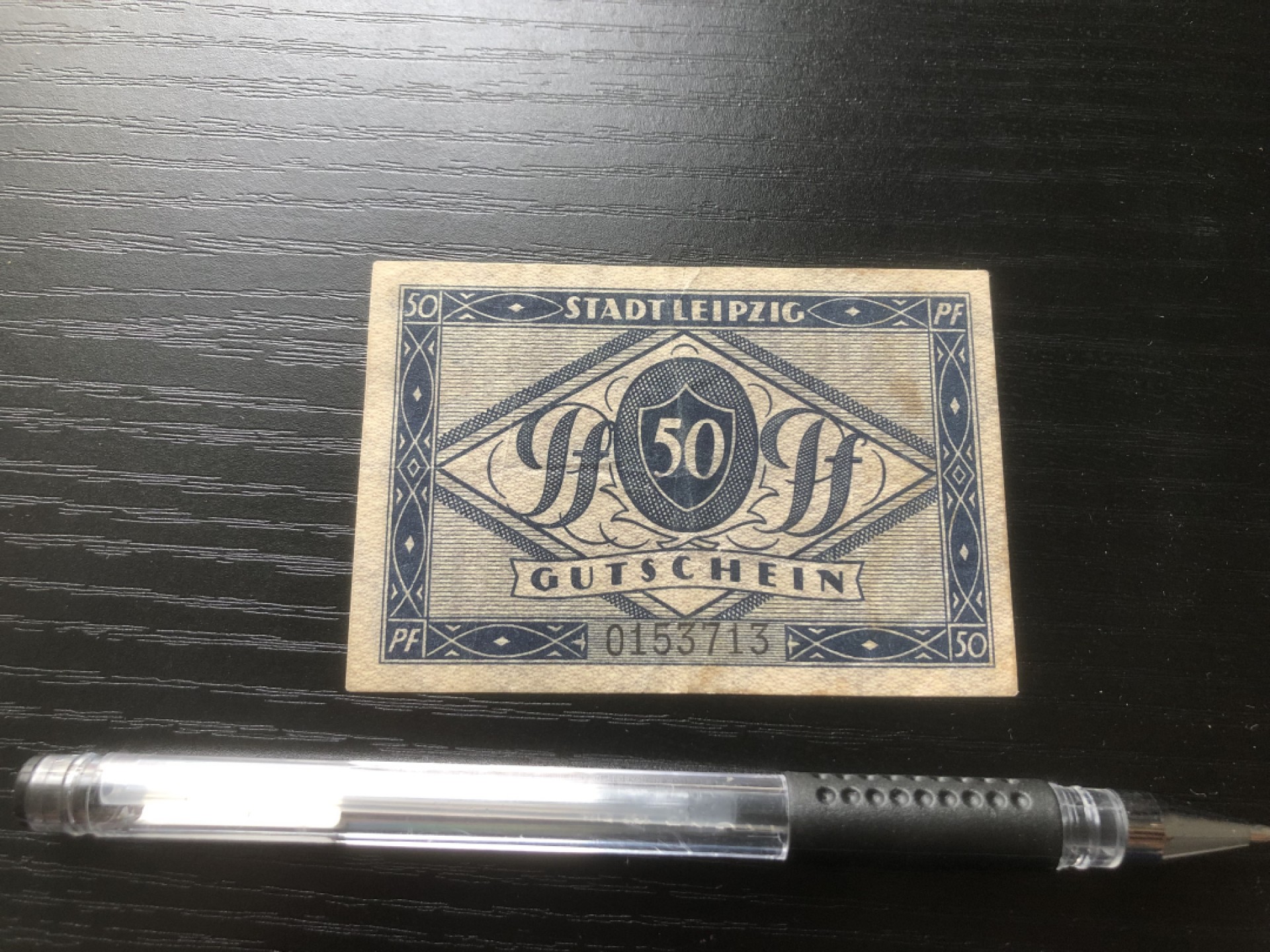 【保诚微拍】第16期 德国一战紧急时期1914-23年纸币【自动拍卖】【全场包邮】【佣金3.99元/件】 【纸币】【德国紧急时期纸币#15】1920年50芬尼 有编号