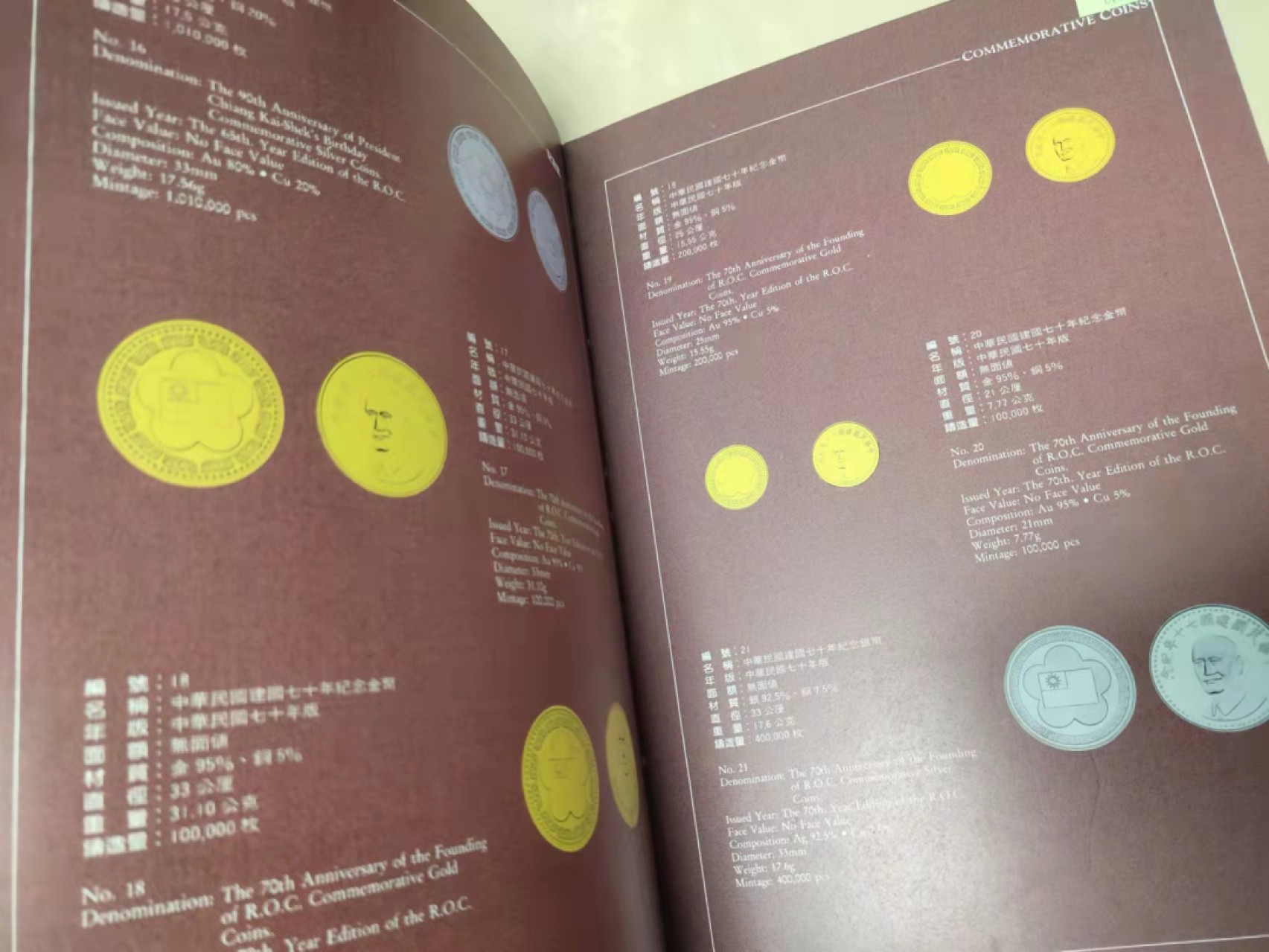 【圣域骑士收藏团】马来西亚60钞 第四期 【陆续增加拍品】（2022004期） 中国台湾省 中央造币厂币章图鉴 彩色印刷