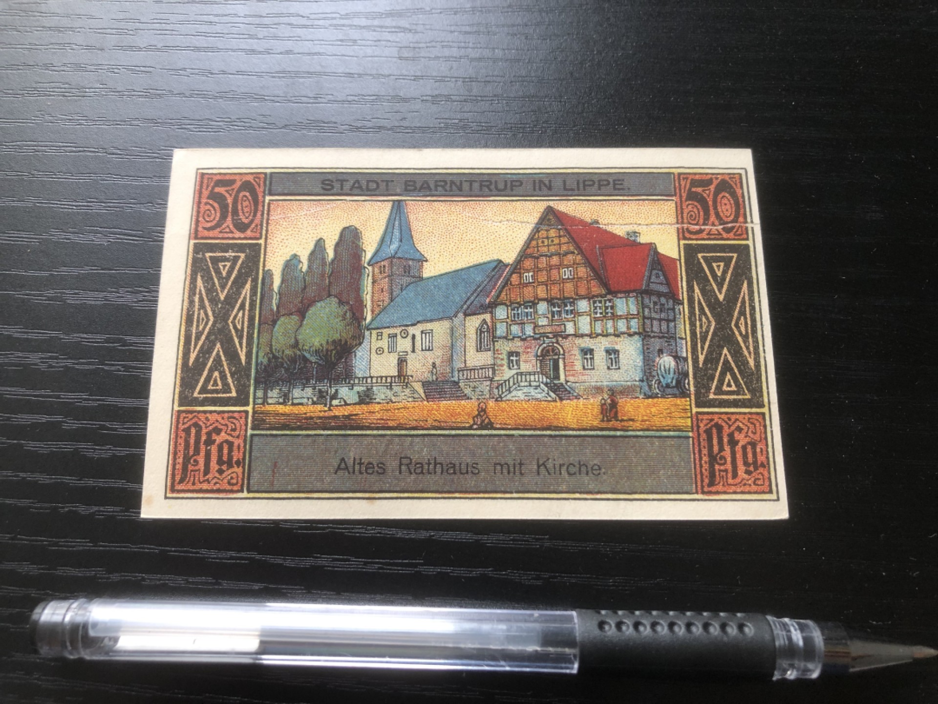 【保诚微拍】第16期 德国一战紧急时期1914-23年纸币【自动拍卖】【全场包邮】【佣金3.99元/件】 【纸币】【德国紧急时期纸币#13】1921年50芬尼 有编号 全新 厚纸