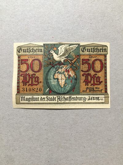 【牧君集藏】第2期拍卖—德国紧急货币专场 德国紧急货币 50芬尼 纸币 310820