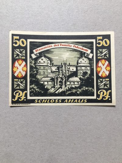 【牧君集藏】第2期拍卖—德国紧急货币专场 德国紧急货币 1921年 50芬尼 096583