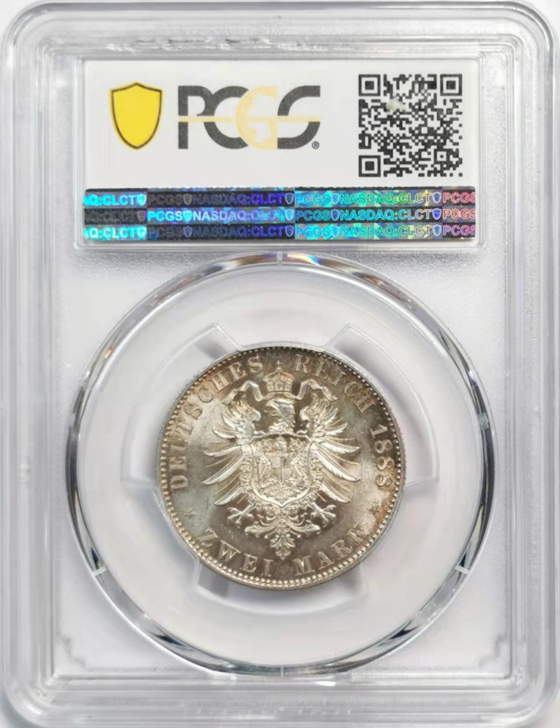 凡希社世界钱币微拍第一百九十一期 1888普鲁士短翅2马克PCGS-MS64